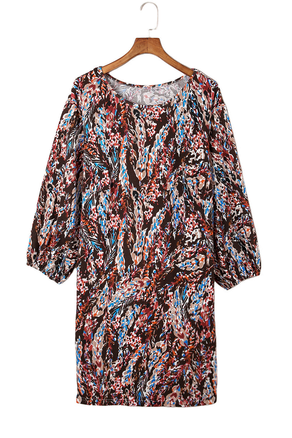 Women's Dresses with Plus Size Floral-Print Print Mini