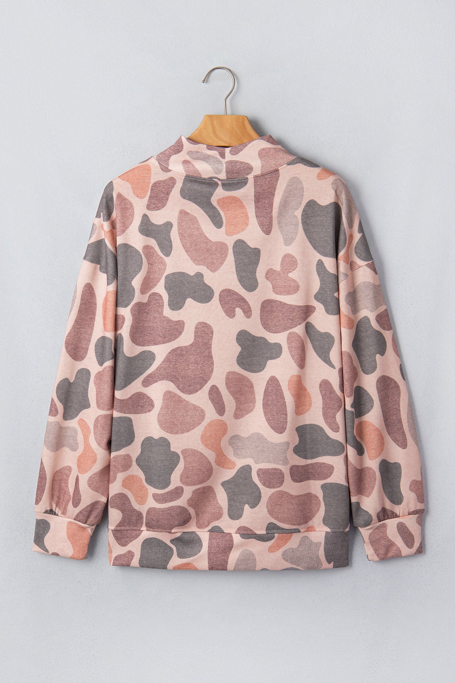 Style Camouflage Western Pullover Sweatshirt in Multicolour