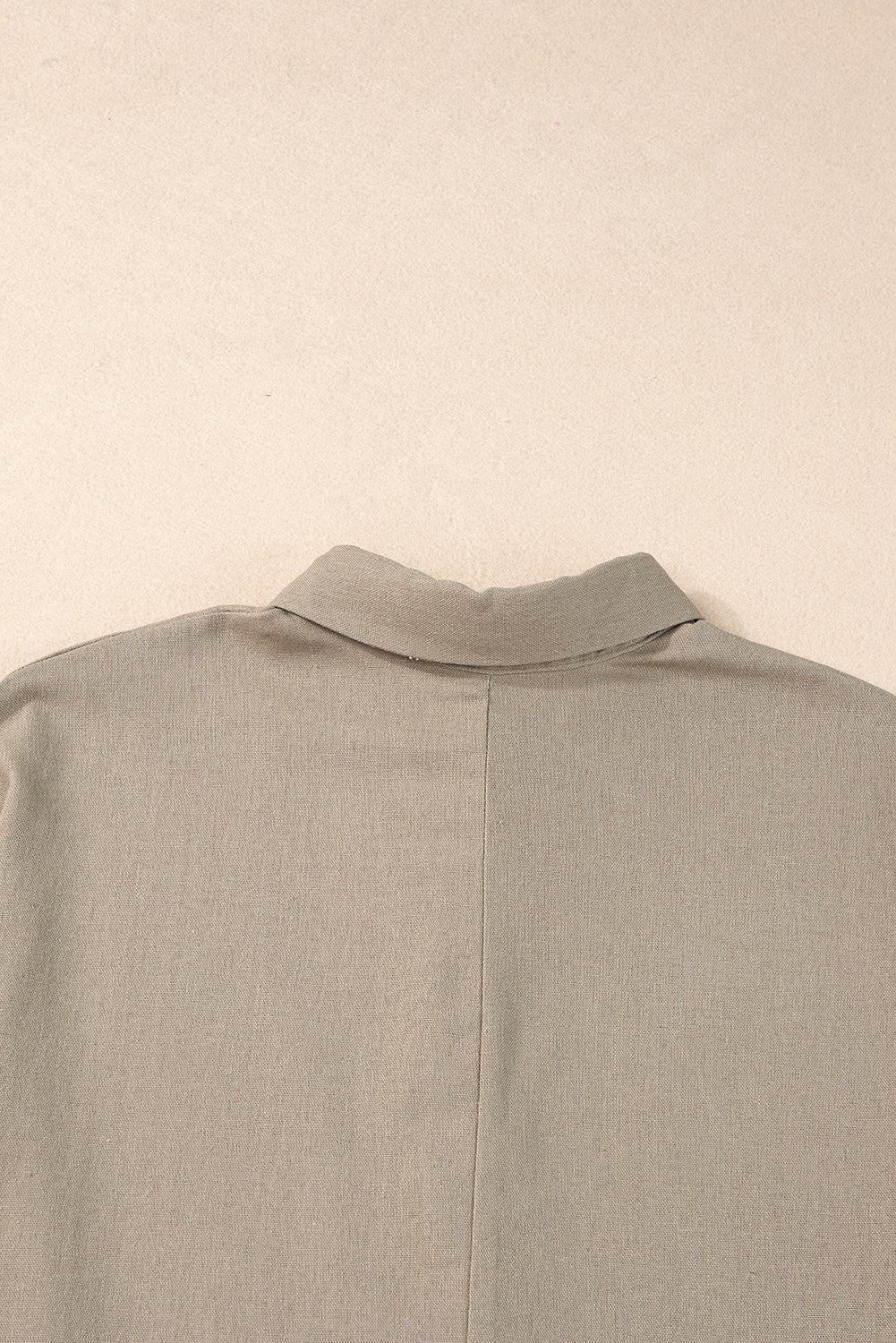 Top for Women Collared Half Folded Oversize