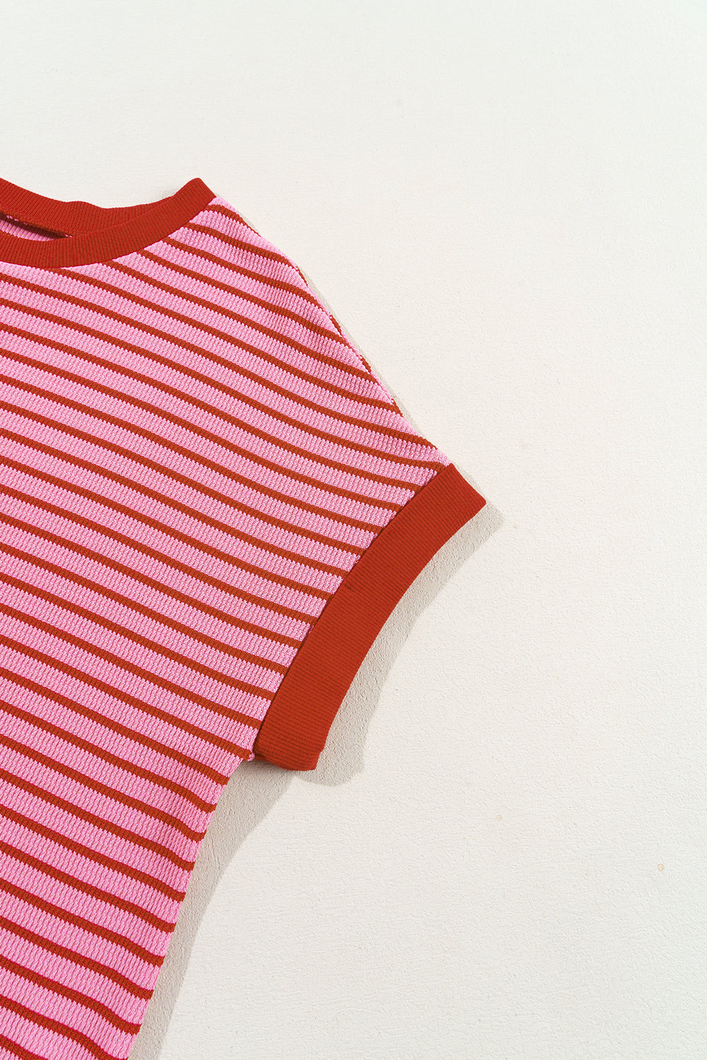 Knit Round-Neck T Shirt