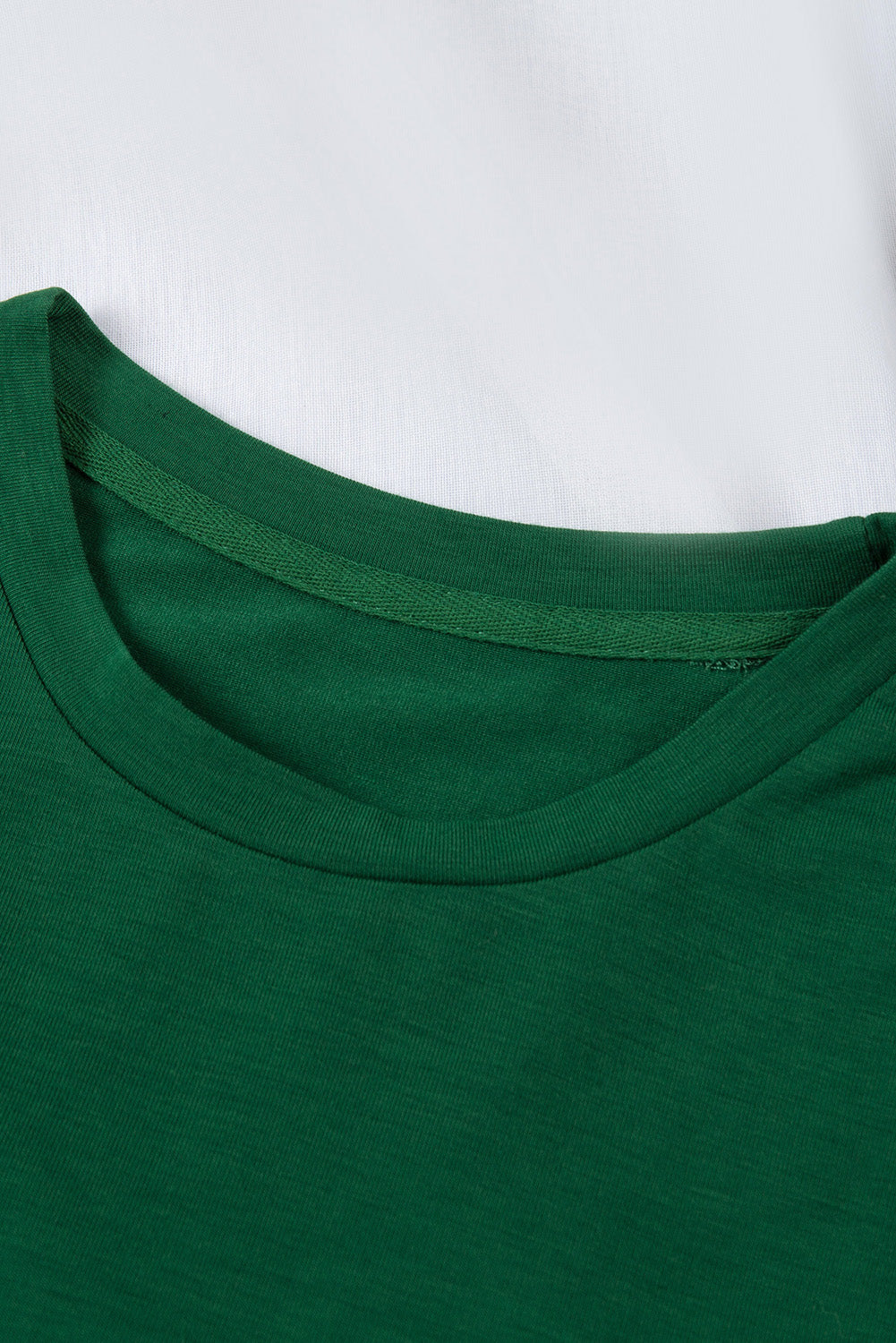 Tee for Women Solid Color Crew Neck Everyday Style