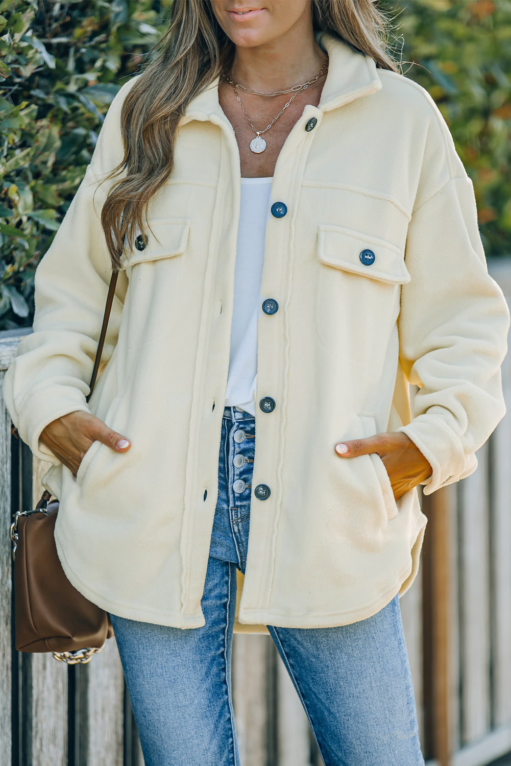 Women's Shirt Jacket with Button-Front