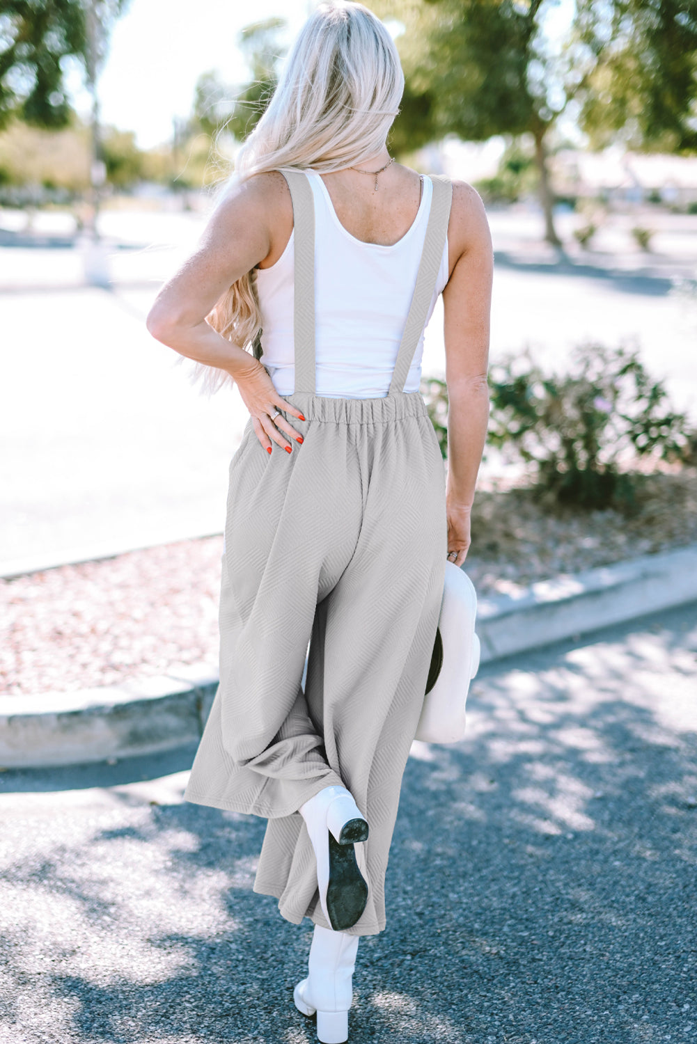 Overalls for Women Self-Tie Strap Wide-Leg