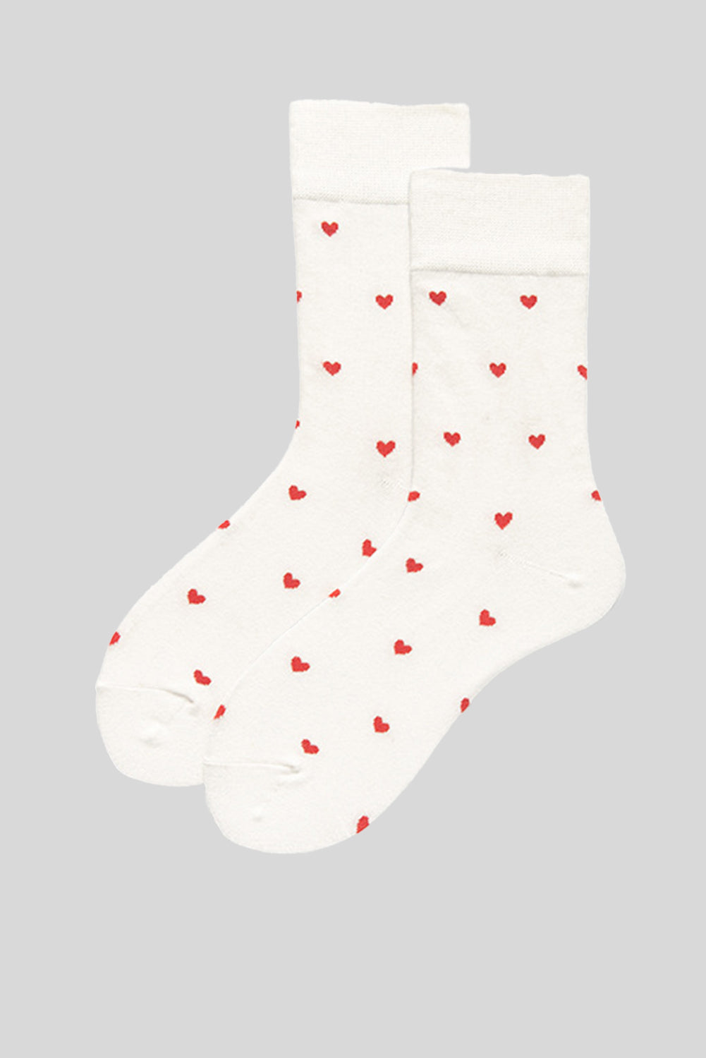 Valentines Heart Pattern Crew Socks