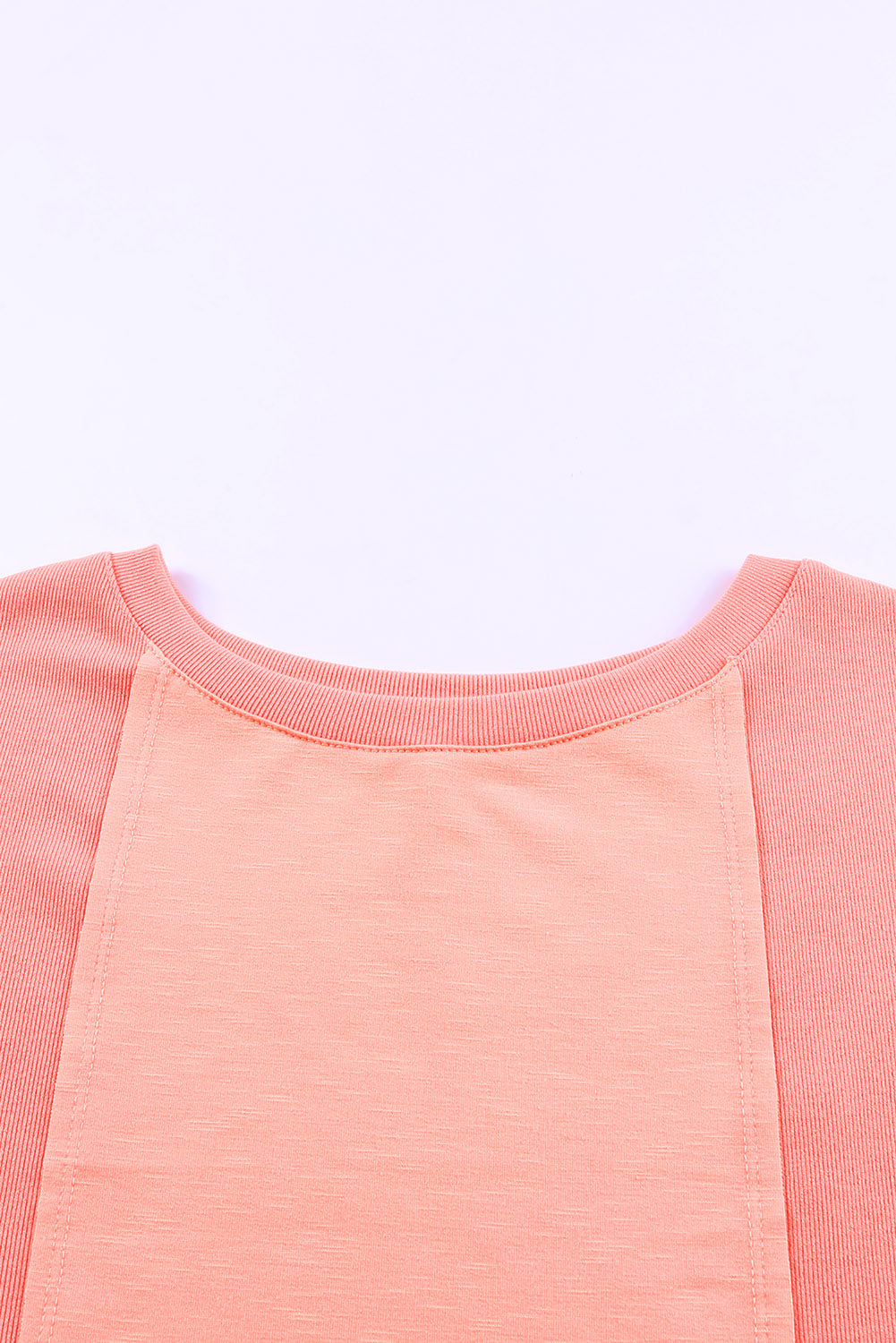 Women's Top Featuring Long-Sleeve Solid Patchwork