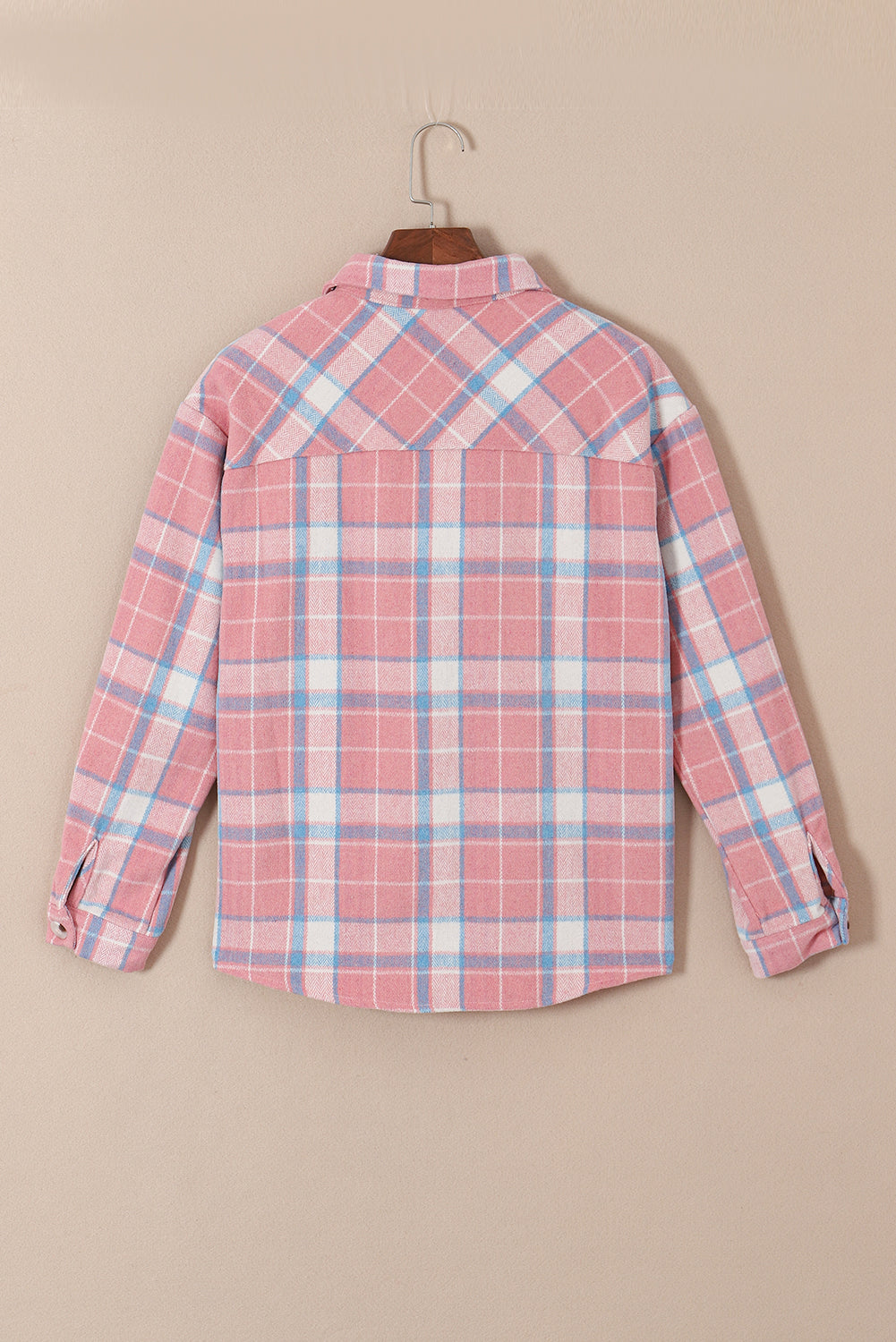 Women's Plaid Flap Pocket Flannel Shacket