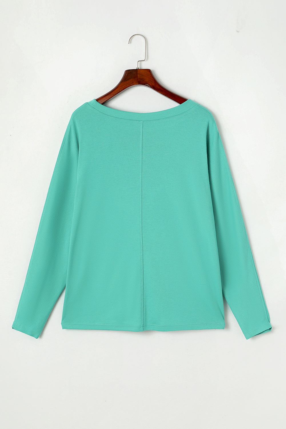 Top for Women Patchwork Long-Sleeve