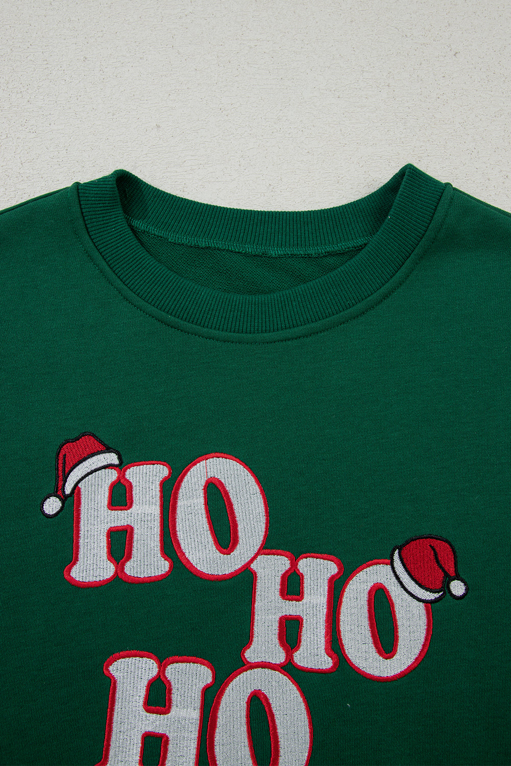 Embroidered Christmas Letter Graphic Fashion Sweatshirt
