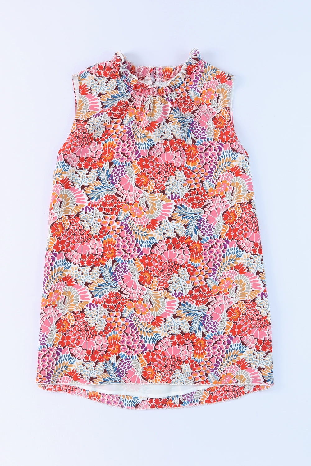 Women's Tank Top Featuring Floral-Print Print Relaxed