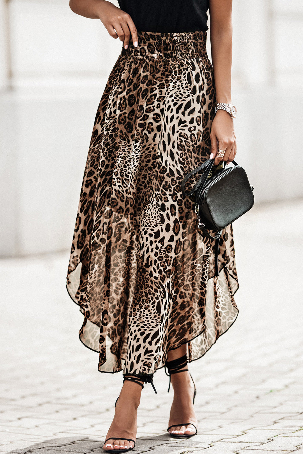 Women's Shirred-Waist Skirt