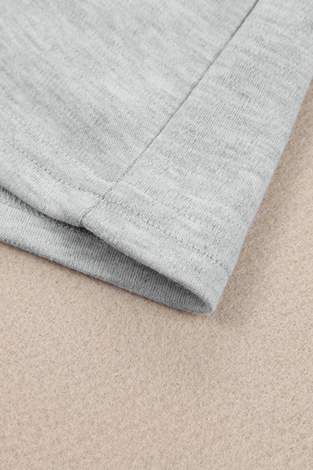 Women's Top Featuring Plain Crew Neck Long-Sleeve
