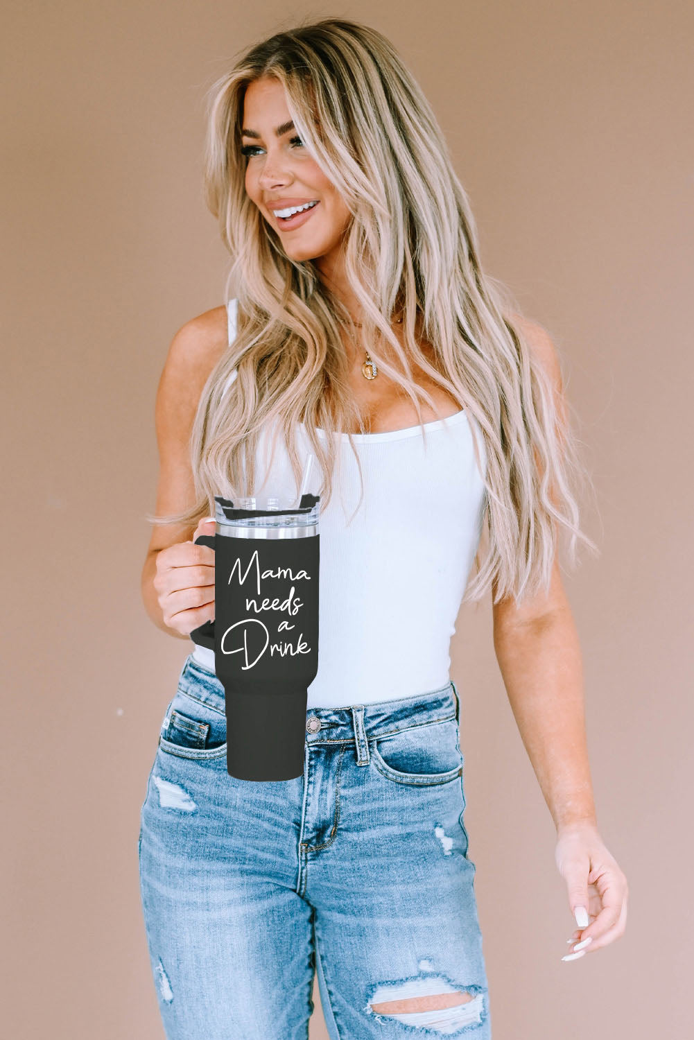 Mama Drink Needs A Stainless Steel Portable Cup 40oz