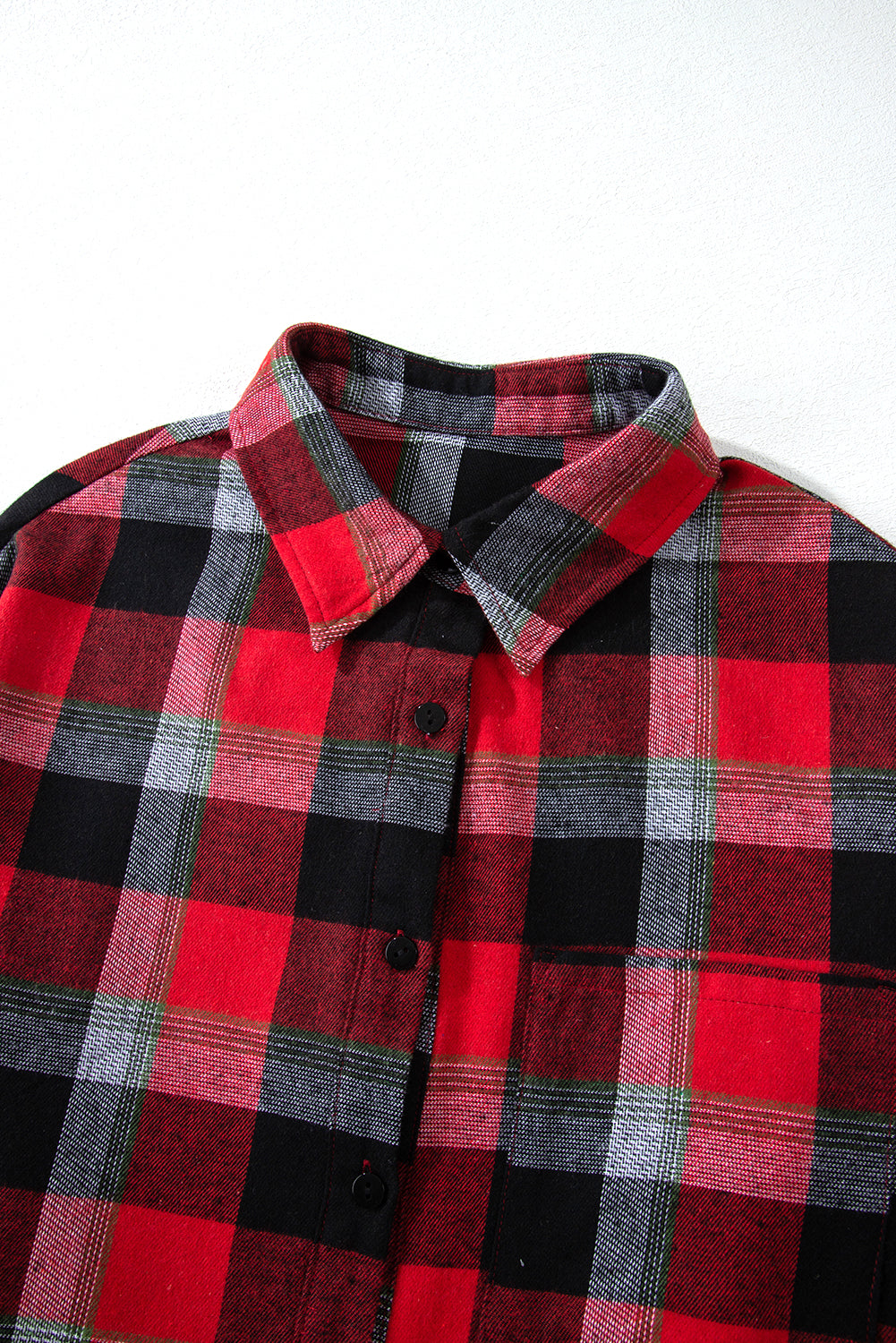 Checkered Pattern Christmas Pattern Loose Shirt and Pants Lounge Set