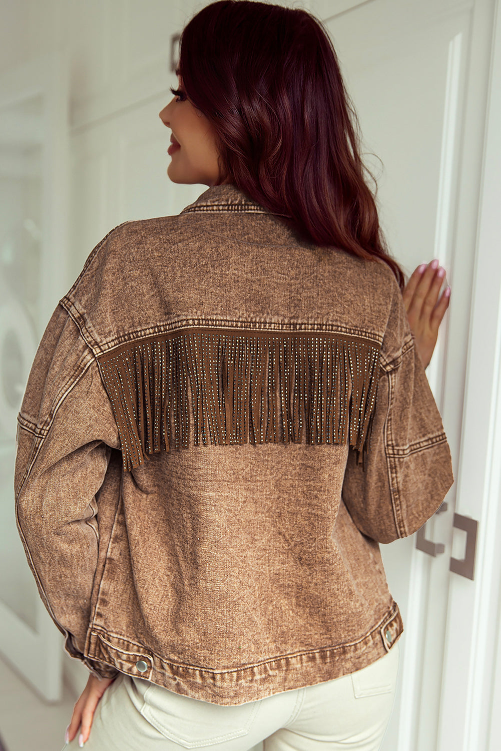 Women's Fringed Cowgirl Denim Jacket