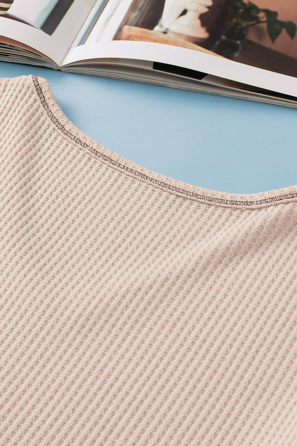 Women's Plus Size Color-Block V Neck T Shirt