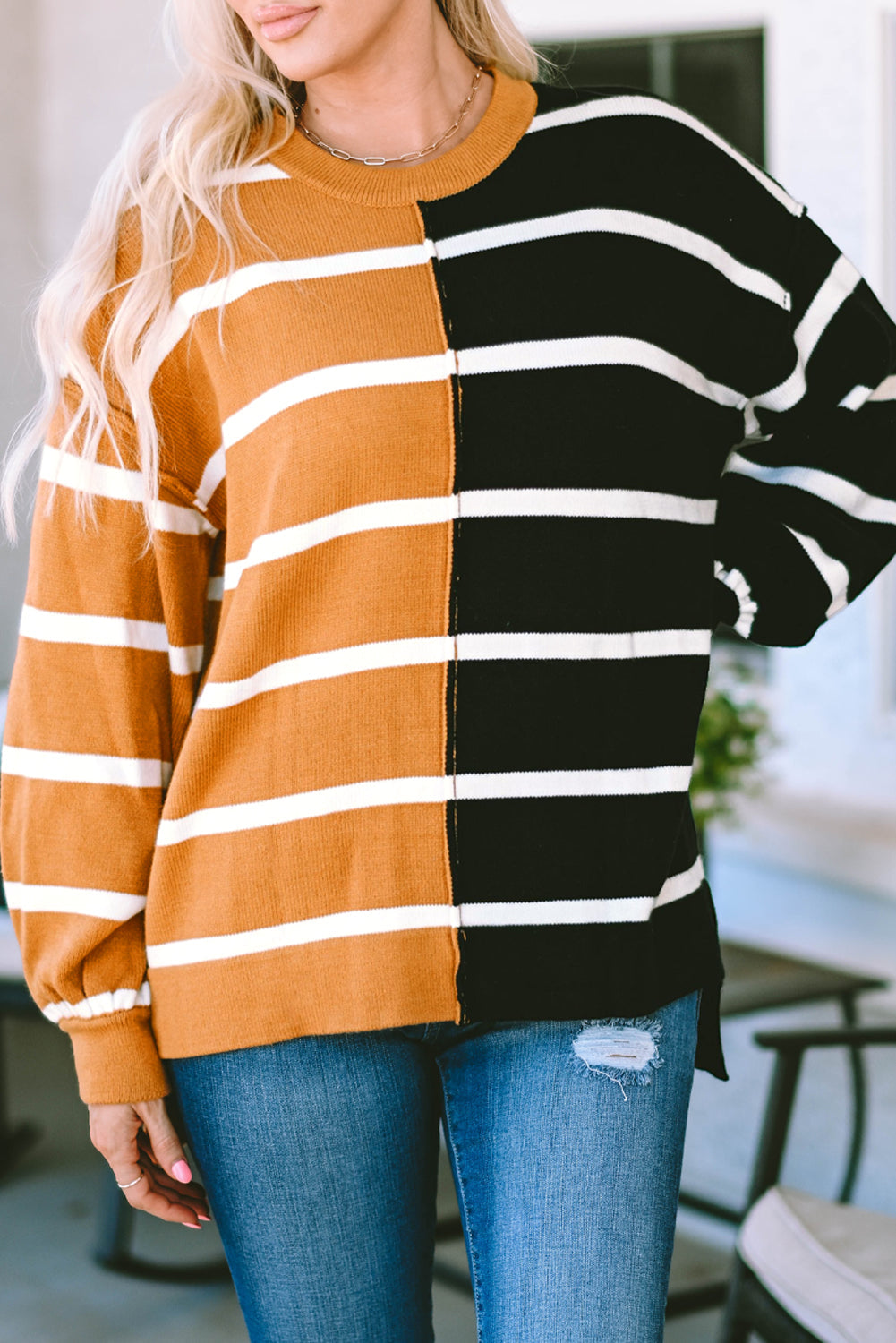 Women's Top Featuring Oversized Dropped Shoulder