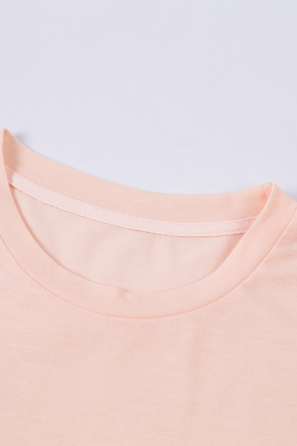 Tee for Women Solid Color Crew Neck