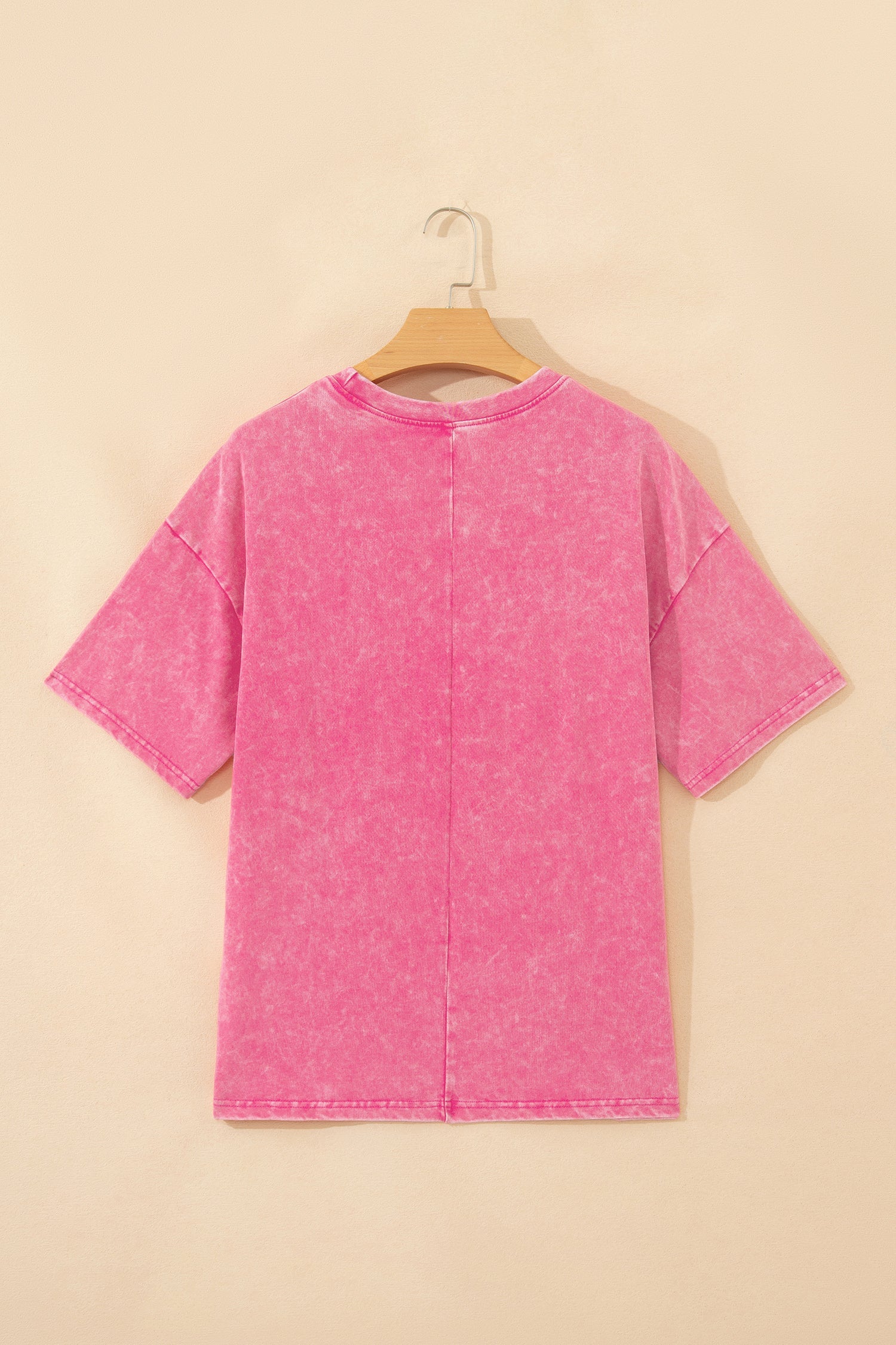 Cotton Mineral Solid Mineral Washed Oversize Tee in Pink