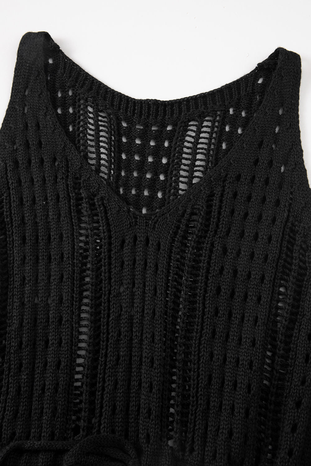 Women's Drawstring Featuring Sleeveless Beach Dress with