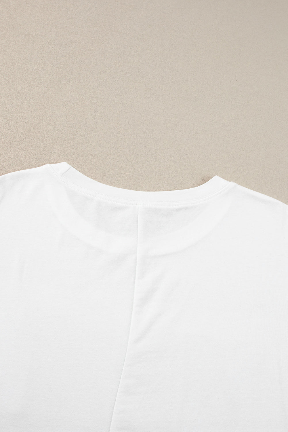 Women's Chenille Patched Crew Neck T Shirt
