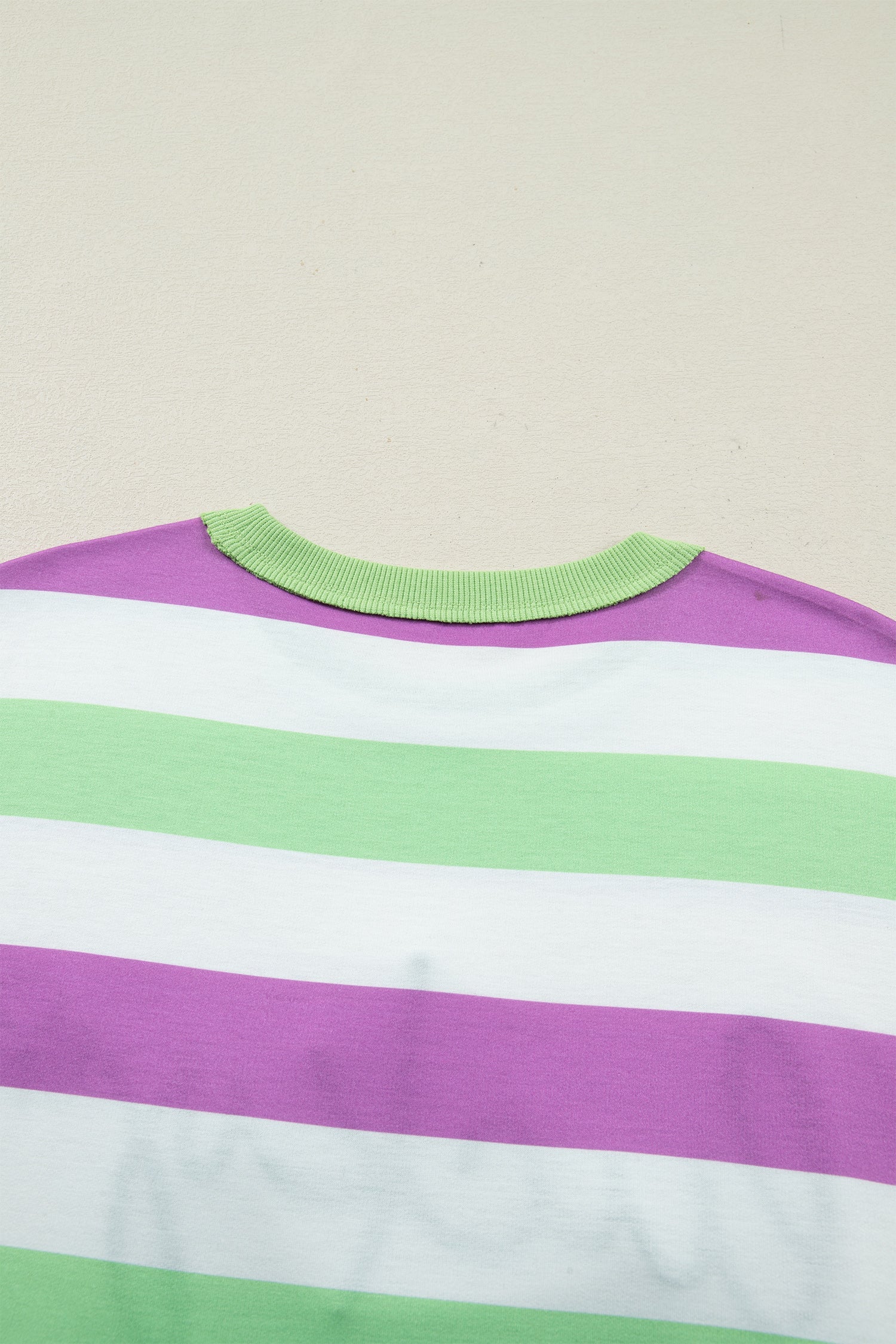 Embroidered Lucky Clover Graphic Dolman Loose Tee