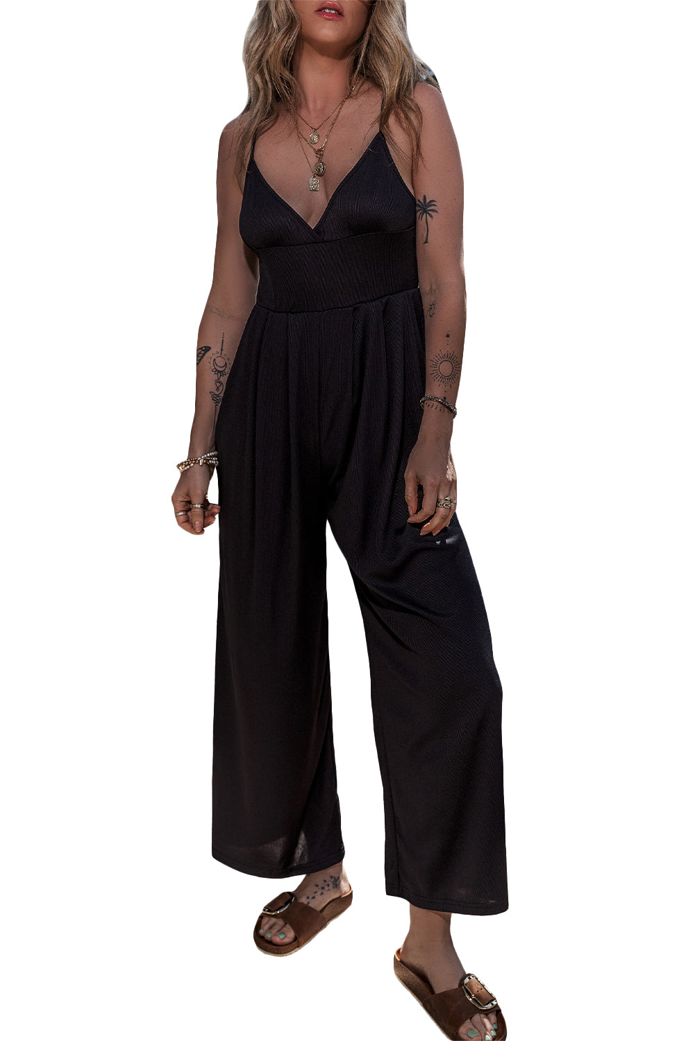 Women's Wide-Leg High-Rise Camisole Jumpsuit