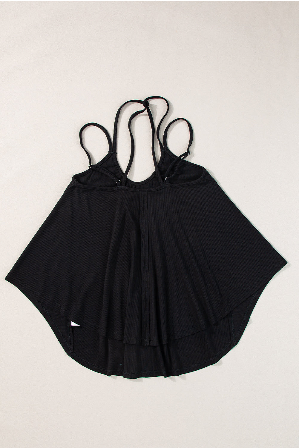 Women's Tank Top Featuring Double Straps Exposed Seam