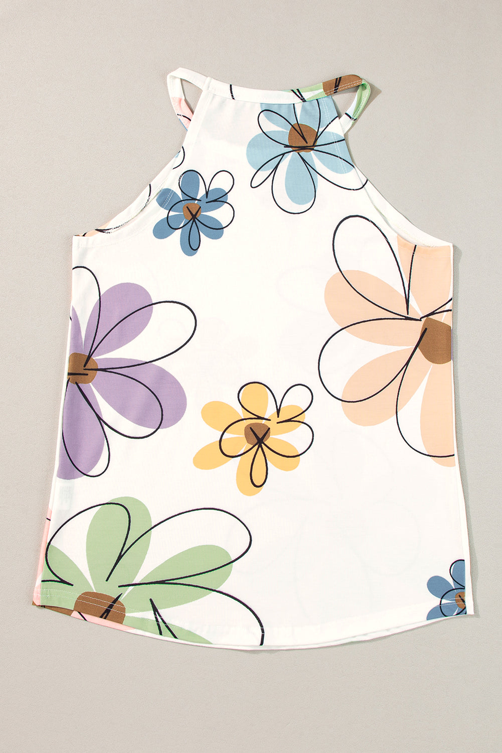 Tank Top for Women Sweet Floral-Print