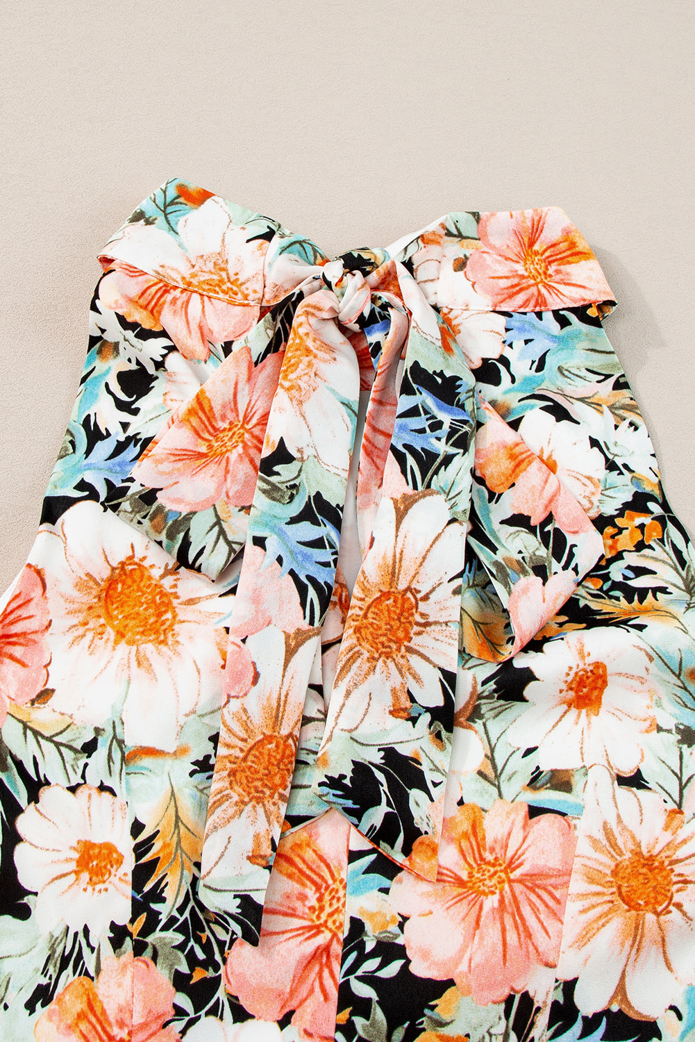 Women's Bohemian Floral-Print Knotted Halter Maxi Dress