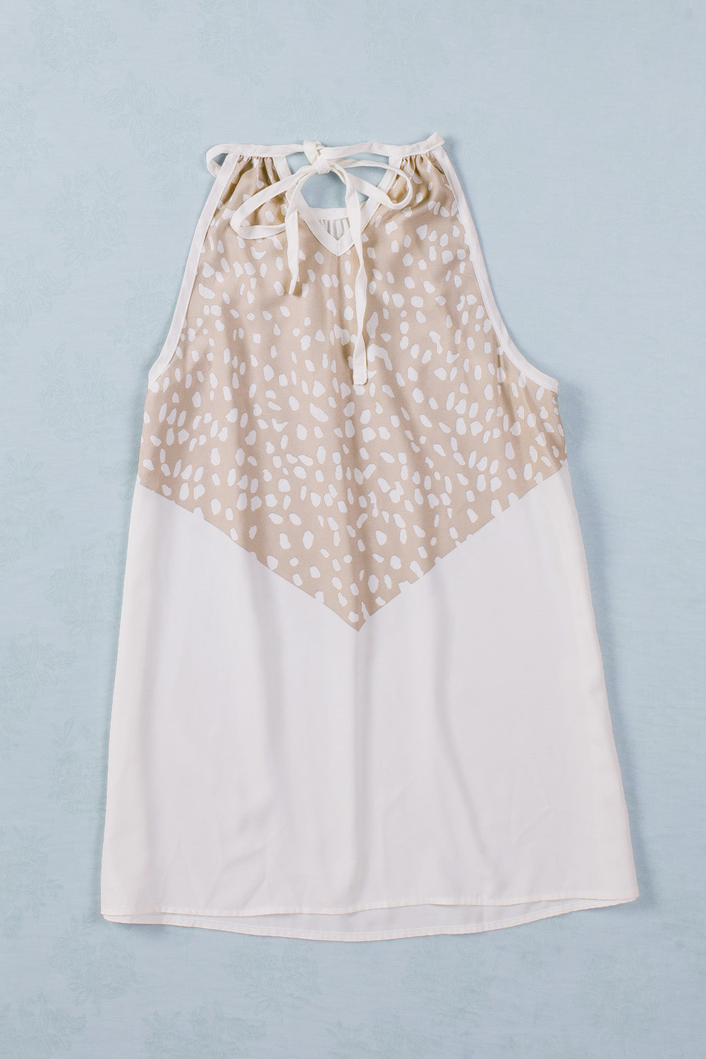 Women's Tank with Halter Spotted Splice