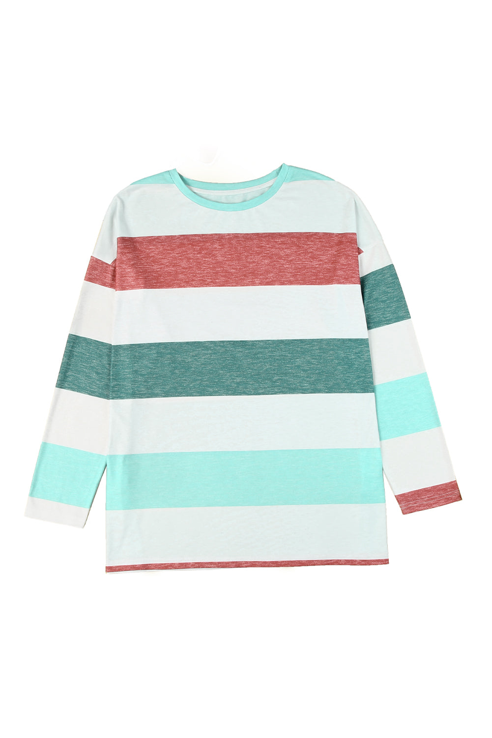 Women's Pullover Plus Size Color-Block Top