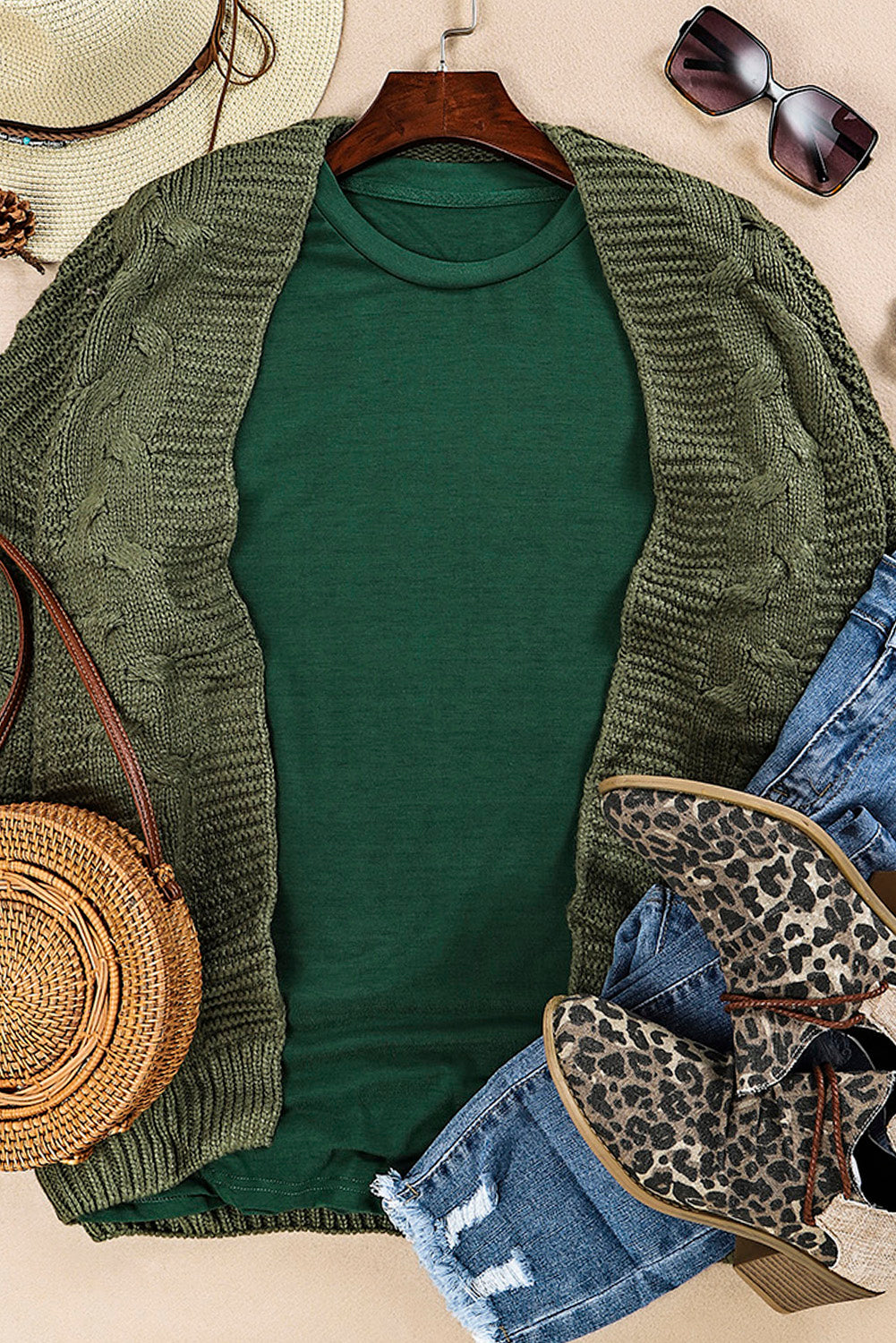 Tee for Women Solid Color Crew Neck Everyday Style