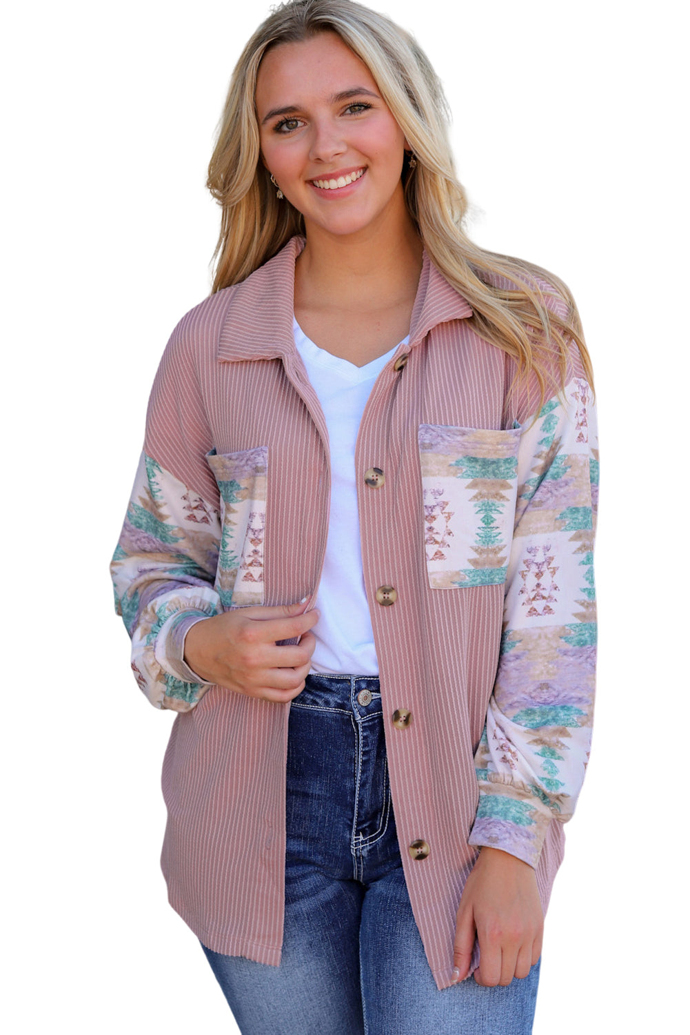 Women's Toltec Cord Contrast Shacket
