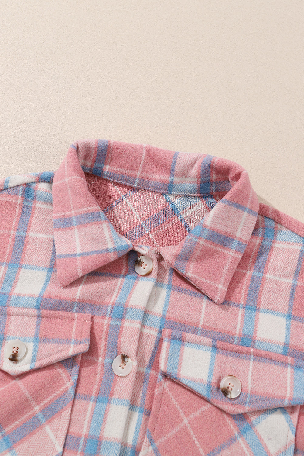 Women's Plaid Flap Pocket Flannel Shacket