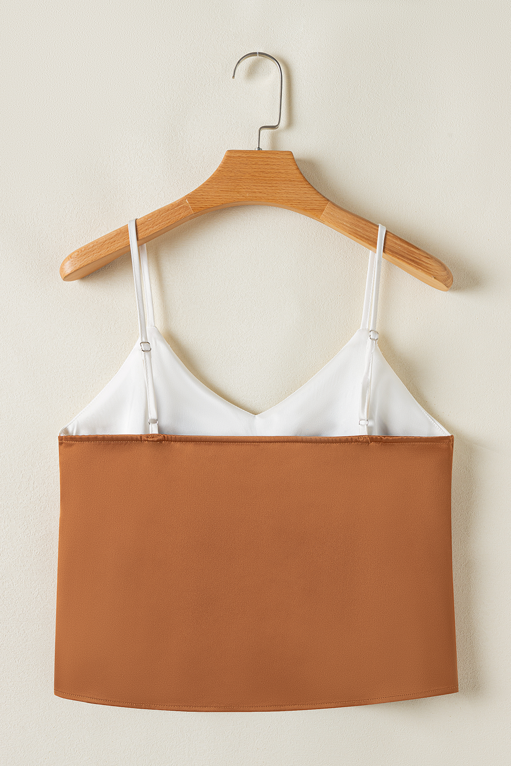 Chevron Straps Colorblock Spaghetti Tank Top