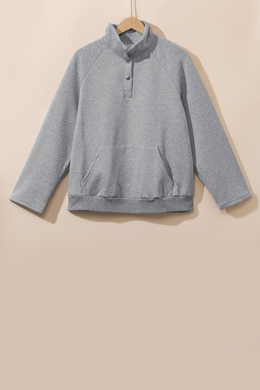 Sweatshirt for Women Textured Pullover Plus Size