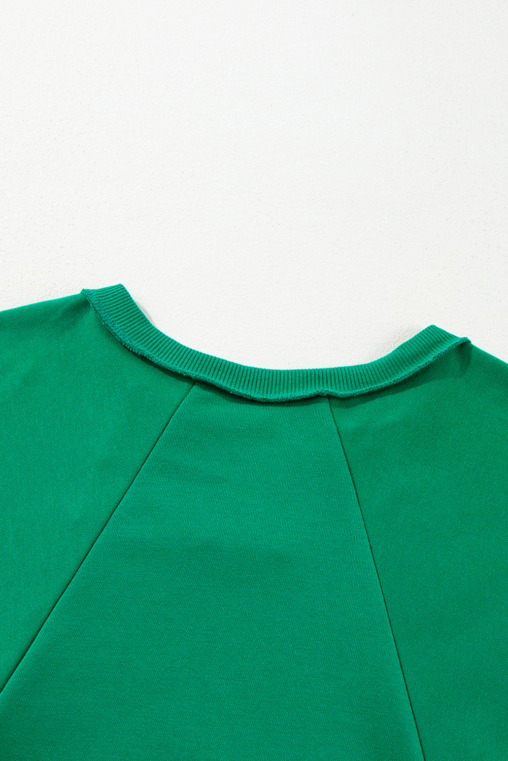 Women's Sweatshirt with Plus Notched Dropped-Shoulder