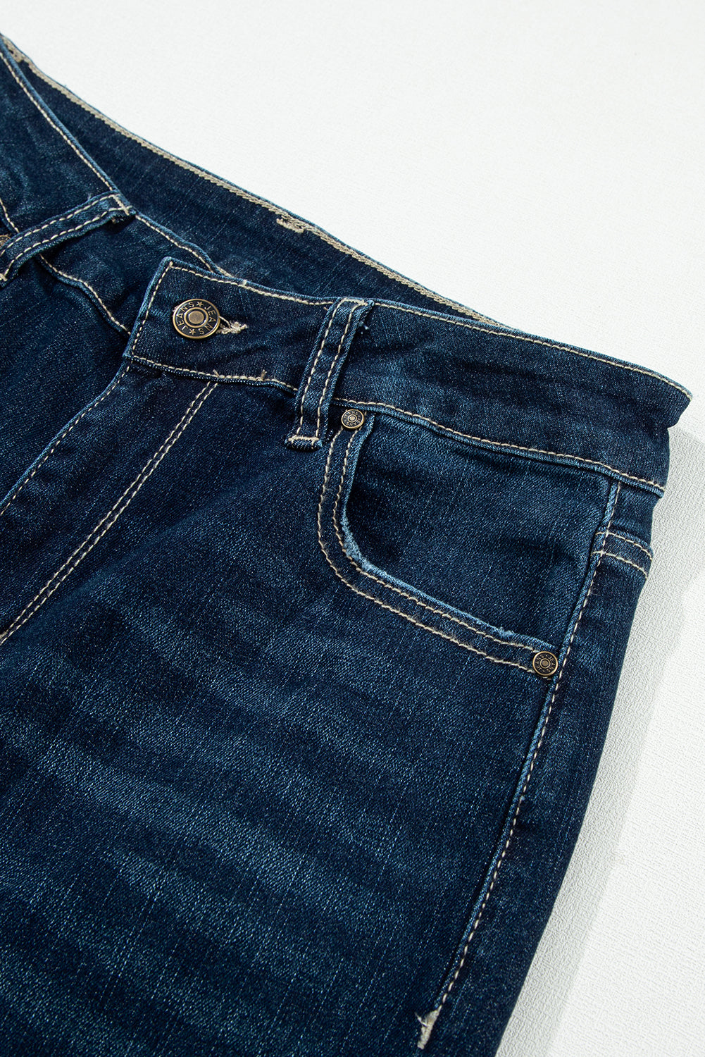 Jeans for Women Ripped Flared High Rise
