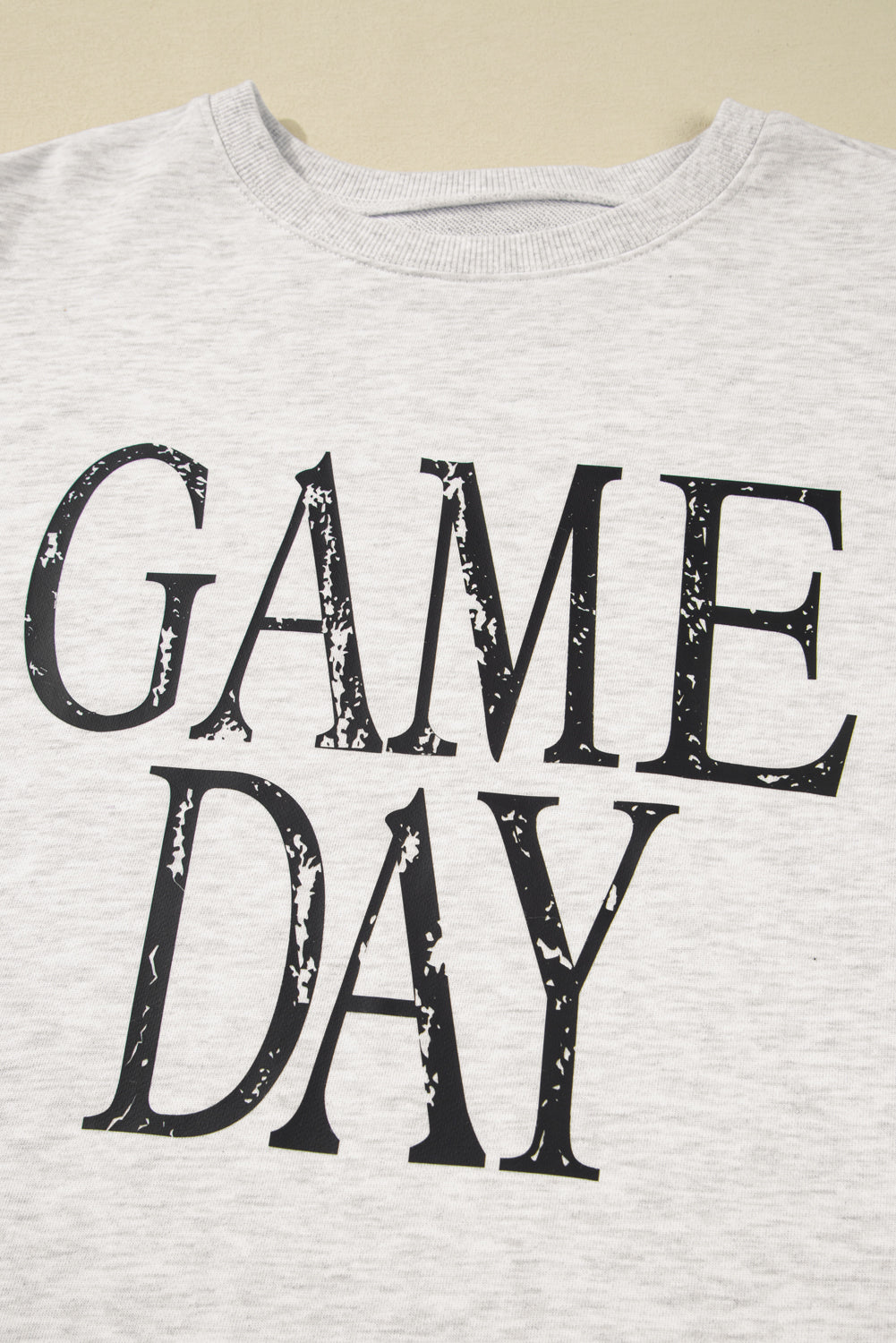 Washed GAME Retro GAME DAY Graphic Baggy Sweatshirt