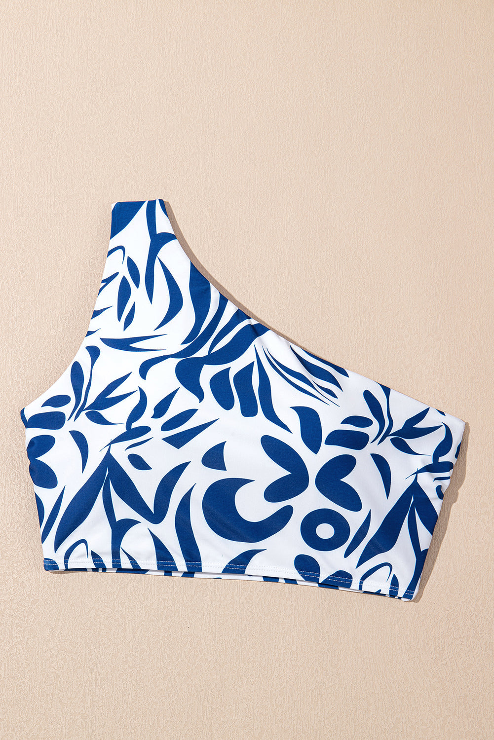 Printed One-shoulder High Waisted Bikini