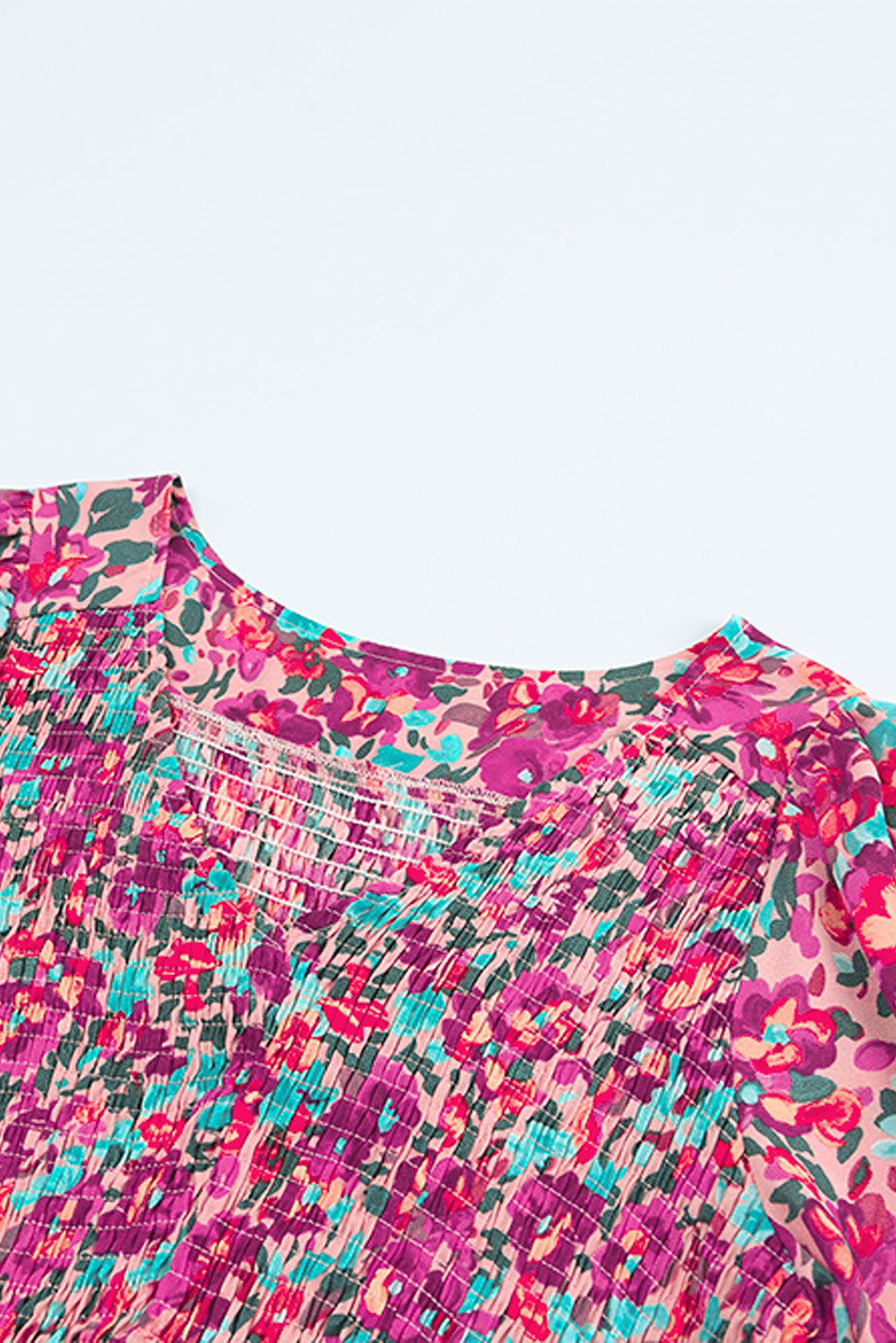 Floral Dresses for Women Sleeve Shirred Puffy