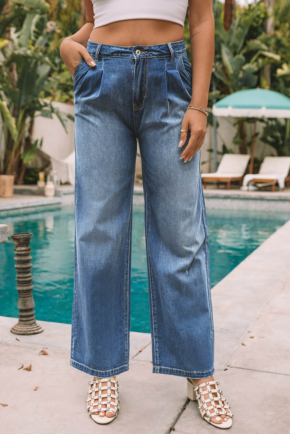 Women's Slouchy Wide-Leg Jeans