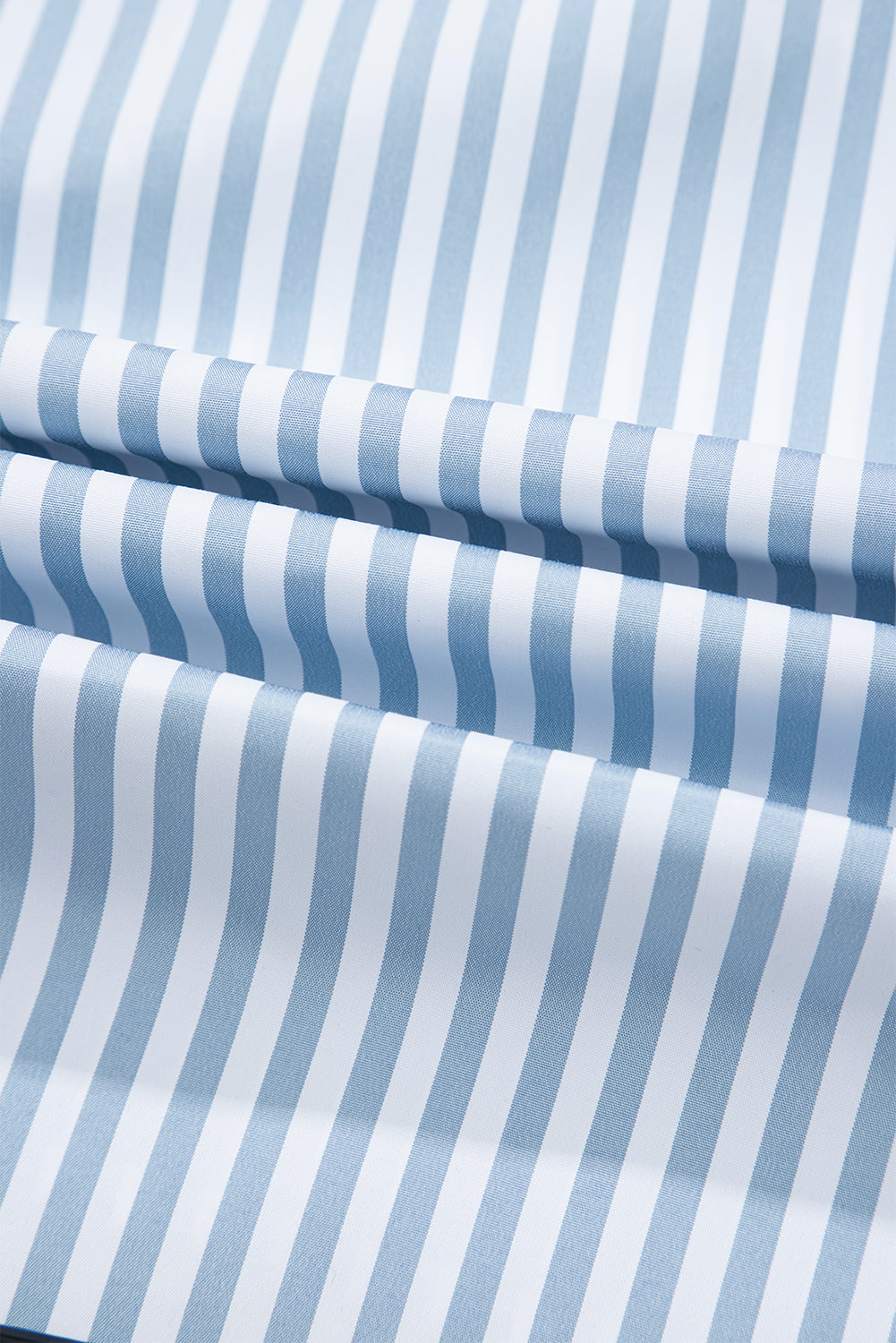 Shirred Placket Detail Half Collared Long-Sleeved Fall Shirt