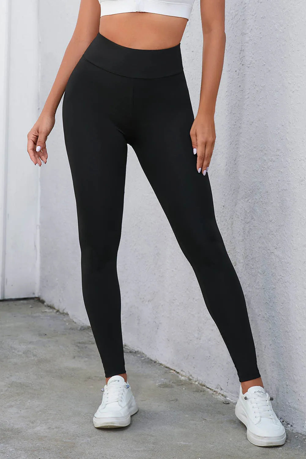 Women's Leggings with Tummy Control High-Rise Criss Cross