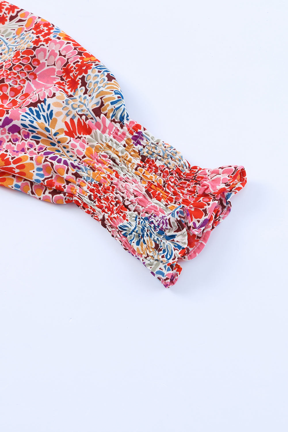 Blouse for Women Balloon Sleeve Floral-Print