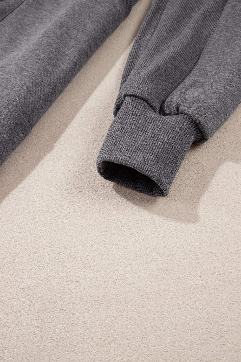 Zip-Front Patchwork Collared Rib-Knit Sweatshirt Dress Featuring Pockets