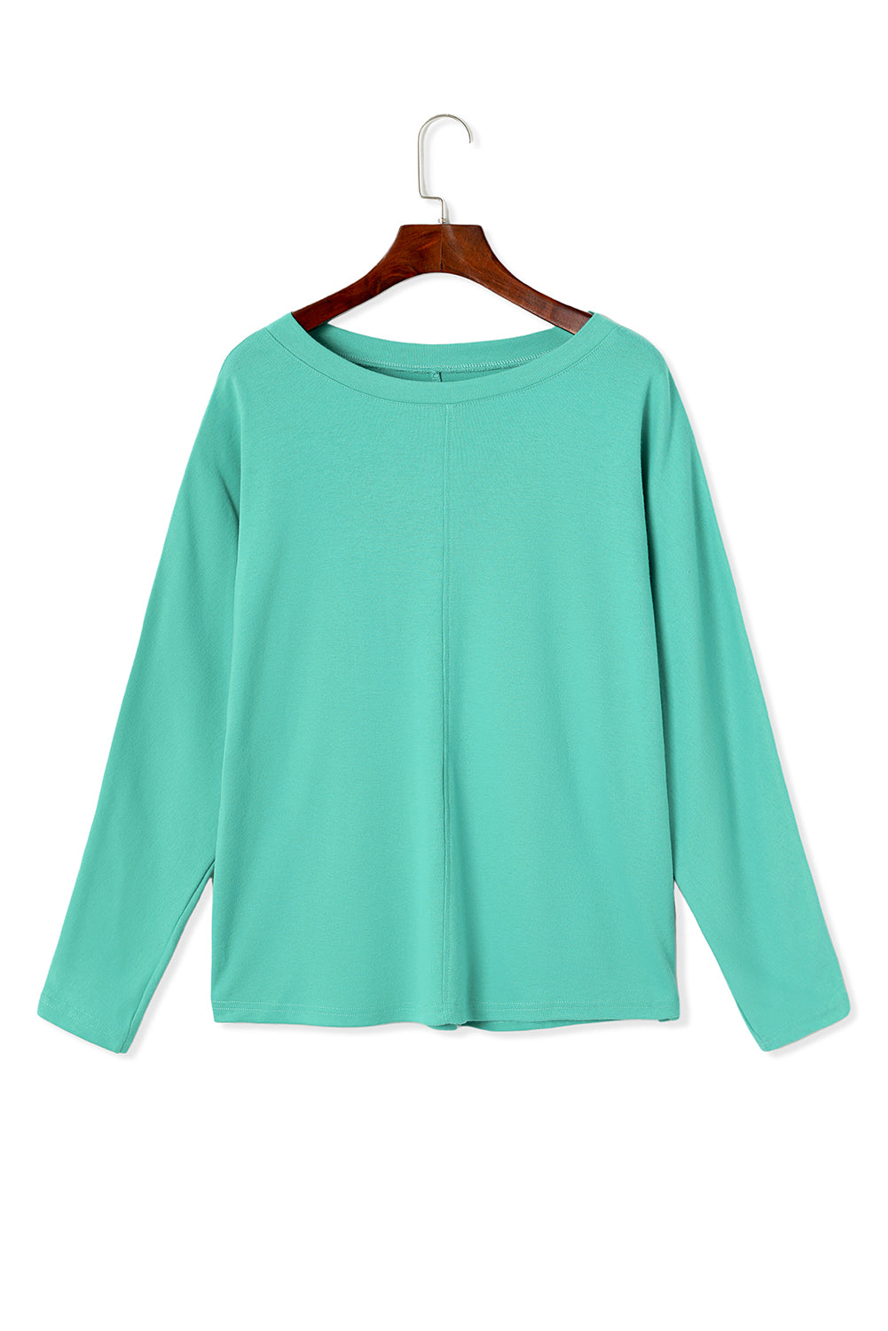 Top for Women Patchwork Long-Sleeve