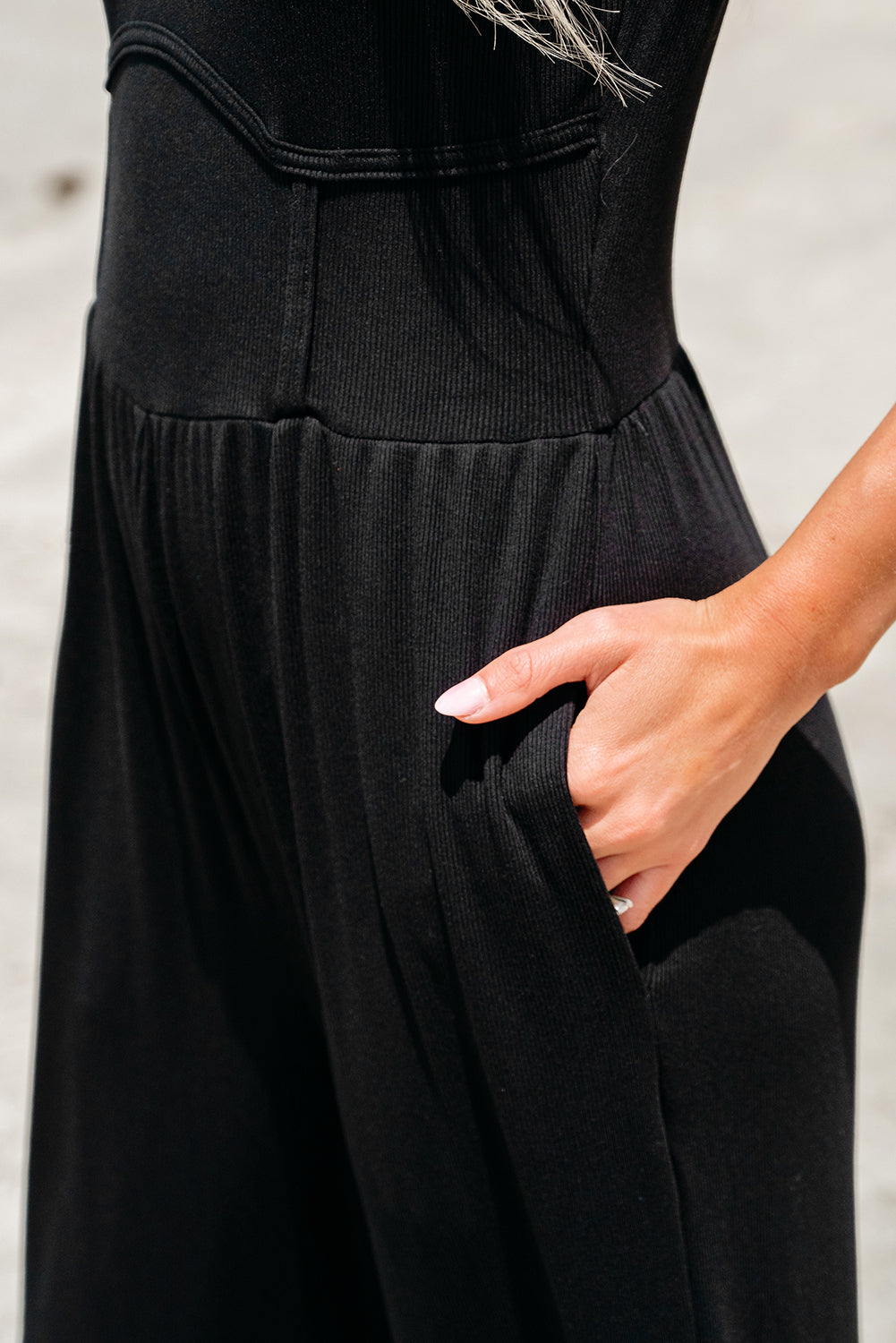 Women's Leg Jumpsuit with Cinched Waist Wide