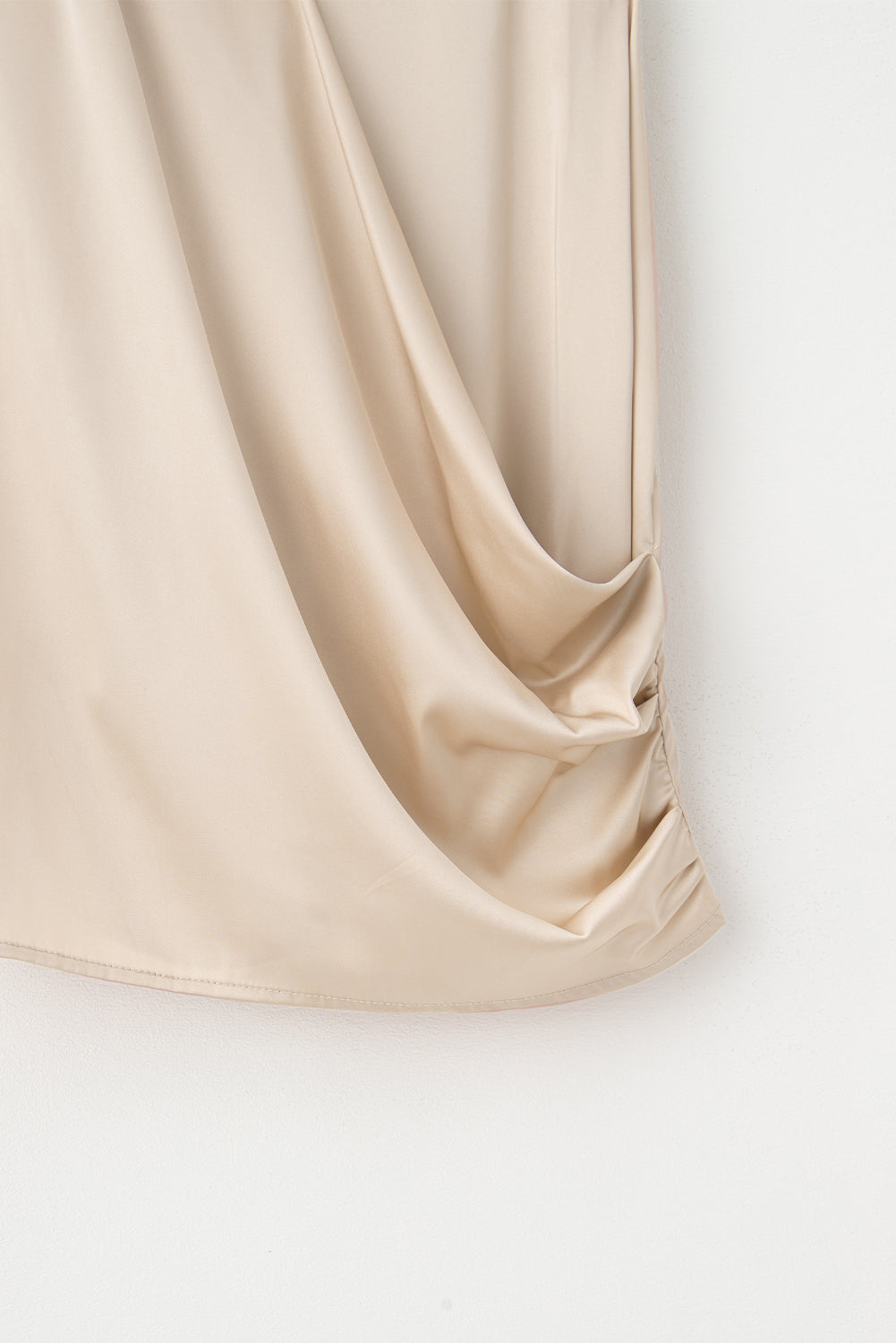 Women's Top Featuring Wrap Ruched Satin Camisole