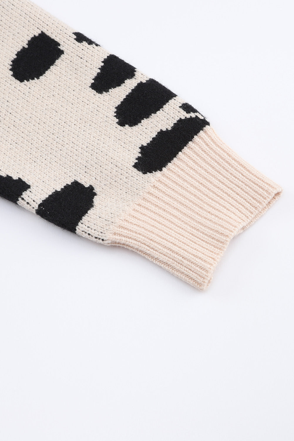Women's Animal Spotted Pattern Open Front Cardigan